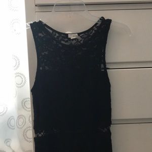 super cute black lace dress from garage